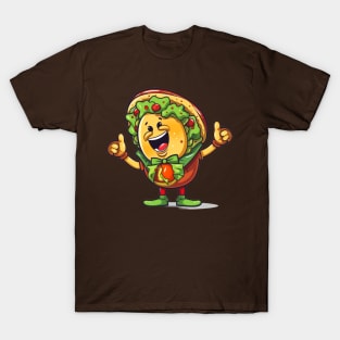 kawaii Taco cehees T-Shirt cute potatofood funny T-Shirt